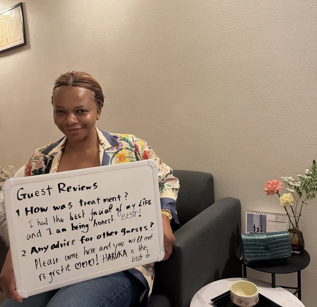 Guest review of a Japanese facial experience in Osaka